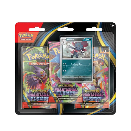 Phantasmal Flames 3 Pack Blister Weavile